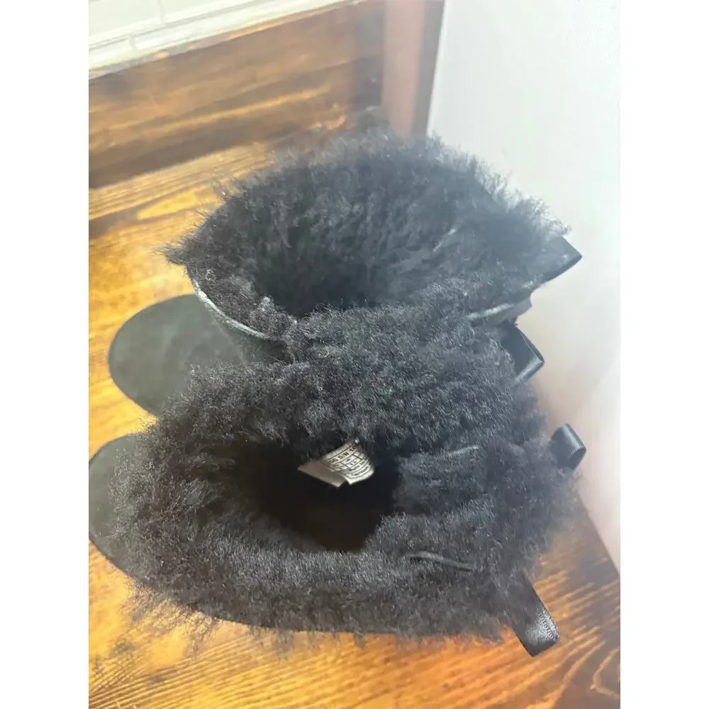 UGG Black Bailey Bow Boots Size 6